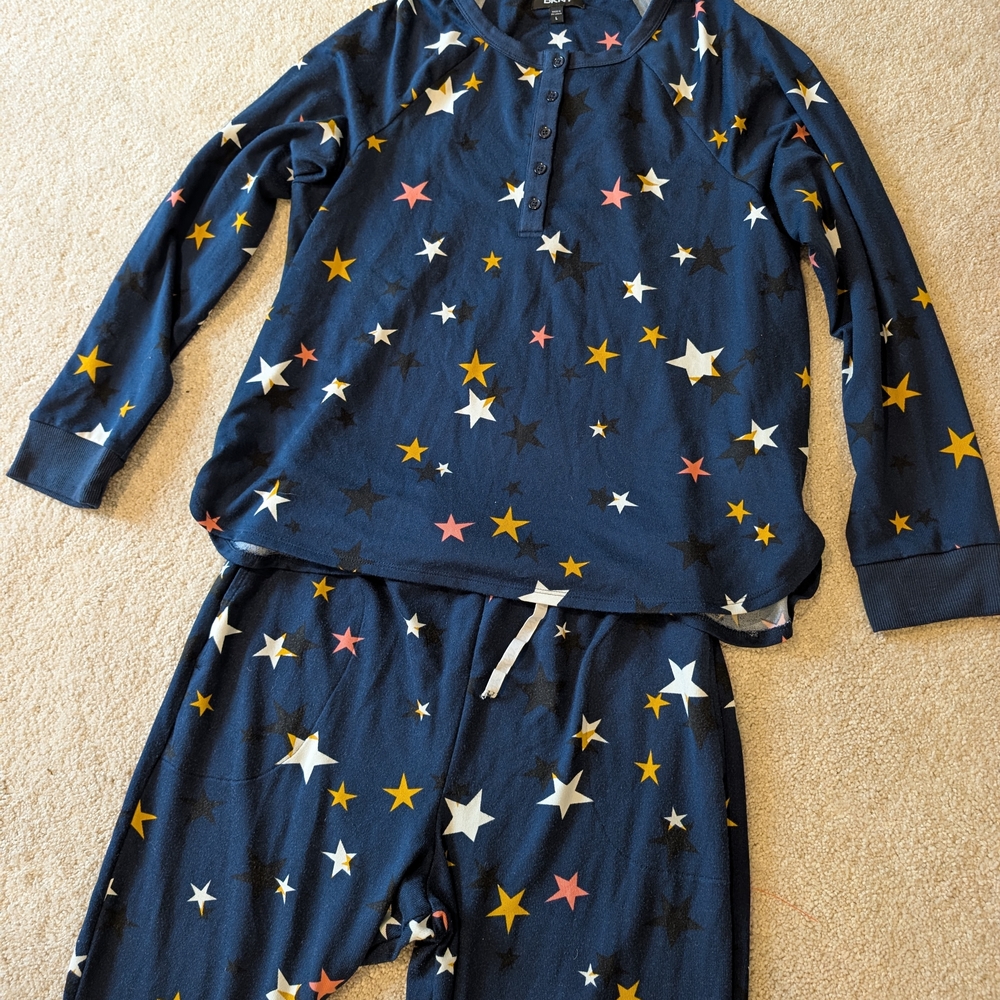 Women's DKNY Star Pajama Set, Size L